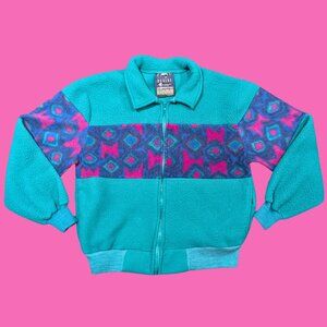 Green, Funky Soft Fleece/Jacket by Kenny Rogers American Wear Size L